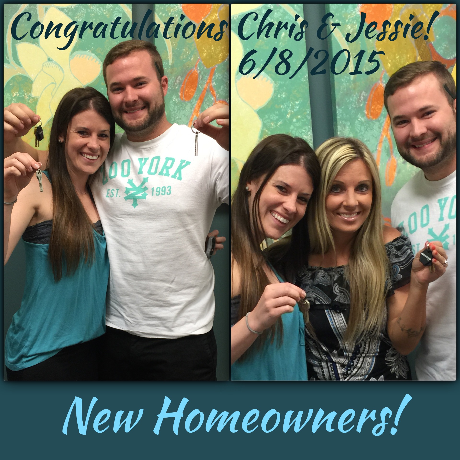 First Home and it is BEAUTIFUL! Congratulations Chris & Jessie!